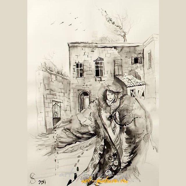 Революция (Revolution) бумага, тушь (paper, ink) 