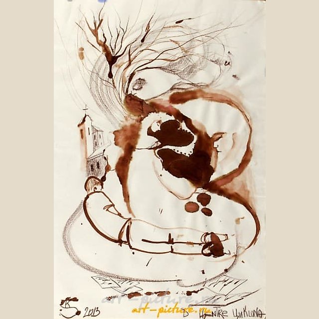 В центре циклона  (IN THE CENTER OF CYCLONE) бумага, чернила (paper, ink ) 