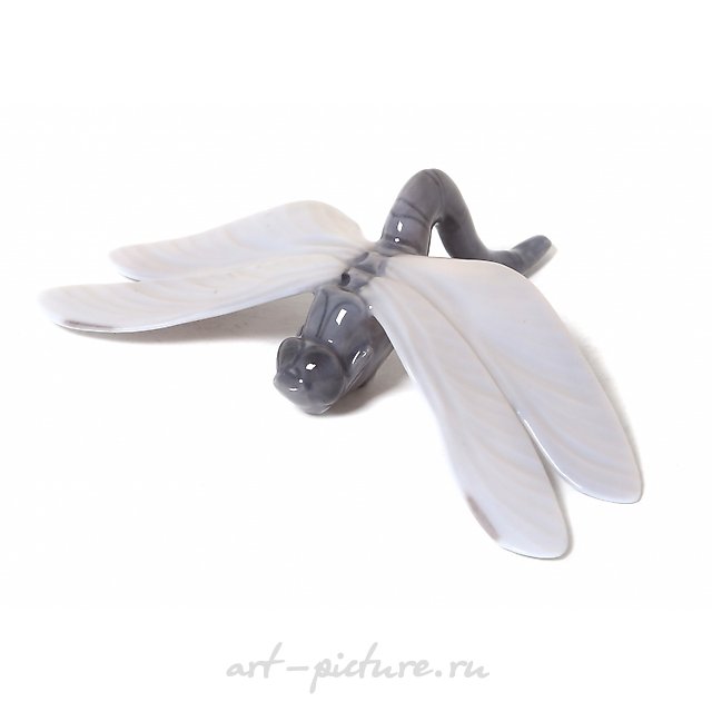 Porcelain figure "Dragonfly". Royal Copenhagen, before 1910.