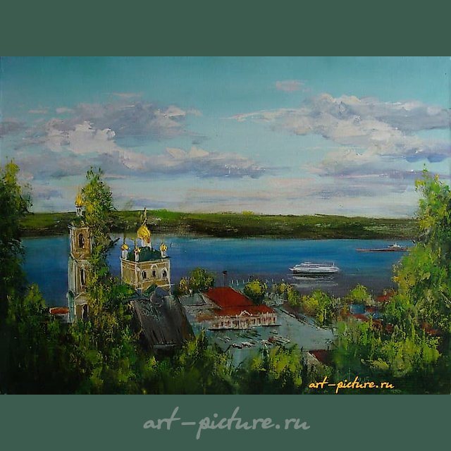 Плёс.Лето акрил,холст