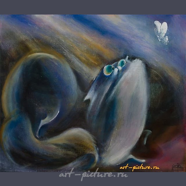The translation of "Радость масло, холст" into English is "Joy oil, canvas."