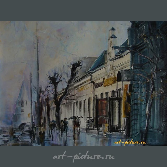 Улица Советская масло,холст