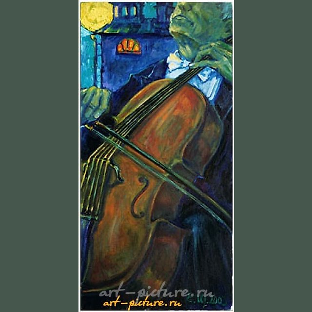 Violoncellist Холст, масло 