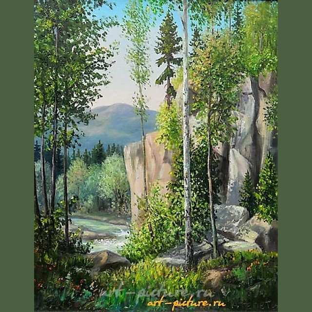 Скалы у реки Масло 