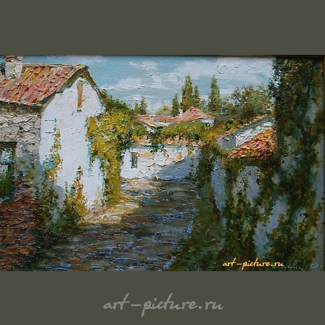 Виноградная улица. Холст, масло. 20 х 30 см