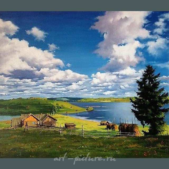 Пейзаж с рекой