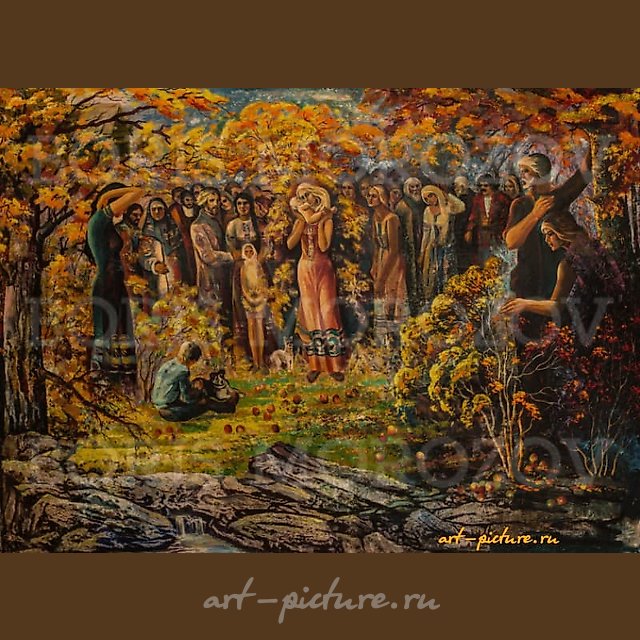 «Русские люди» Холст / Масло 
