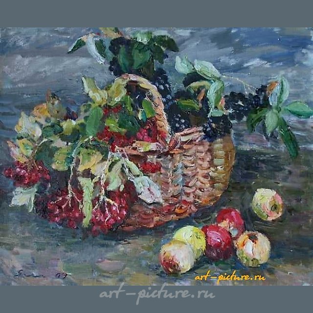Калина. Холст, масло. 50 х 55 см