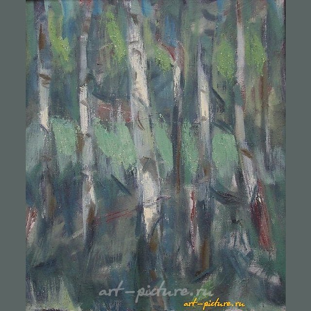 Березы. Холст, масло. 47 х 38 см