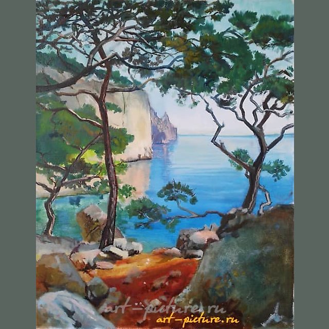 克里米亚海岸 油画 布面