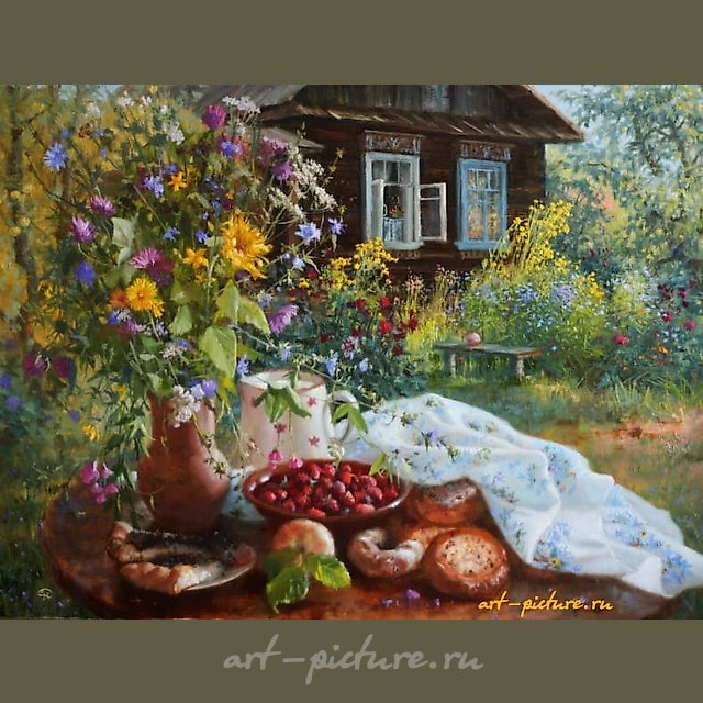 Тёплый вечер. масло. холст 