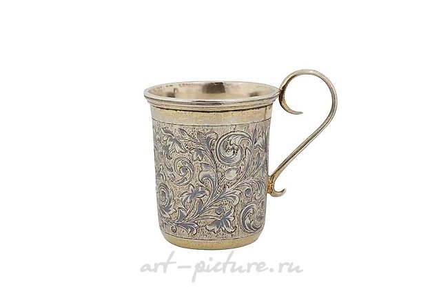 A Nicholas I mid-19th century Russian 84 zolotnik silver gil...