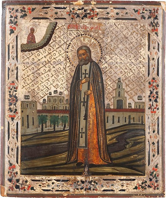 Икона святого Серафима Саровского. Россия, после 1903 года.