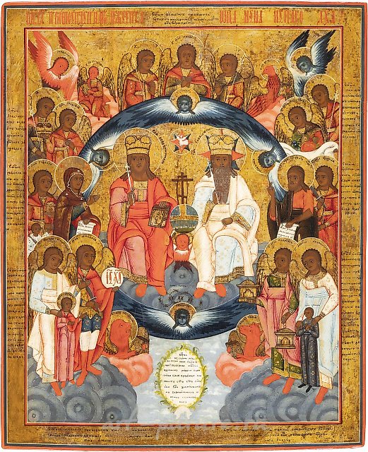 Большая икона с Троицей Нового Завета