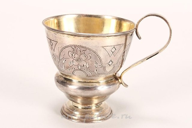 19th century Russian silver goblet