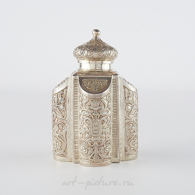 Русская серебряная чайная шкатулка