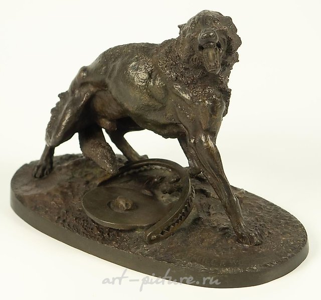 Sculpture "Wolf in a trap".