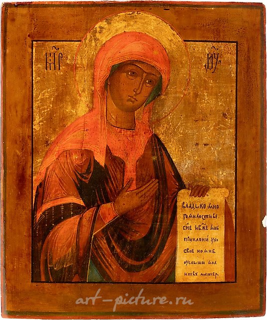 Большая икона, изображающая Богородицу из Деисуса