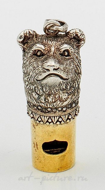 Small decorative whistle pendant