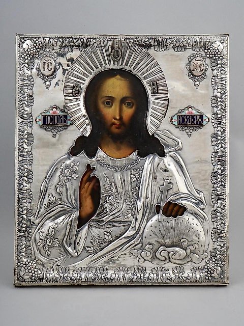 Русская православная икона Христа Вседержителя