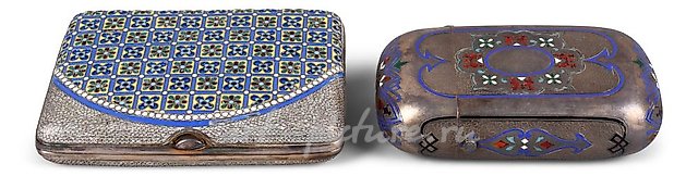 Русский серебряный сигаретный кейс