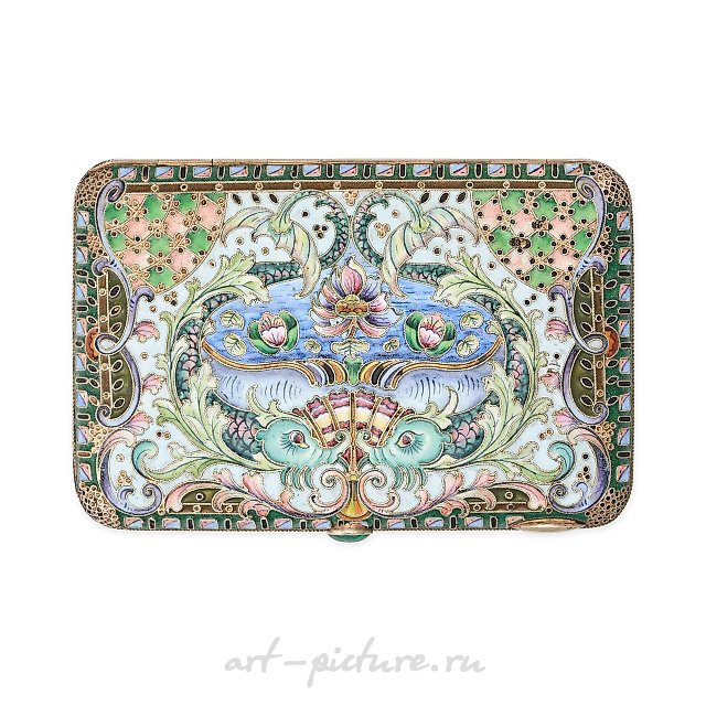 NO RESERVE - A FINE ANTIQUE IMPERIAL RUSSIAN SILVER ENAMEL C...