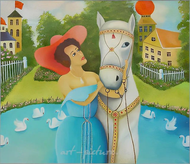Картина по старому фото, 2000, холст, масло, 60x70