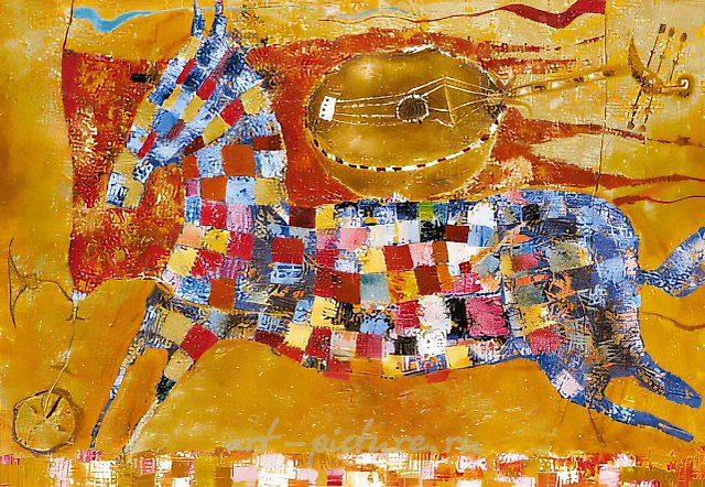 Лошадь Святого Германа., 1998, холст, масло,