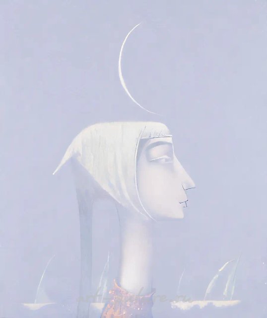 Лунный цветок., 1996, холст, масло, 60х50