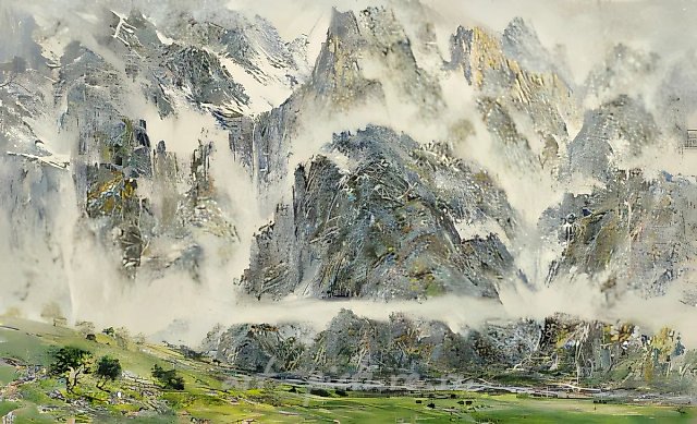 夏日雾气，1999年，布面油画，90×130