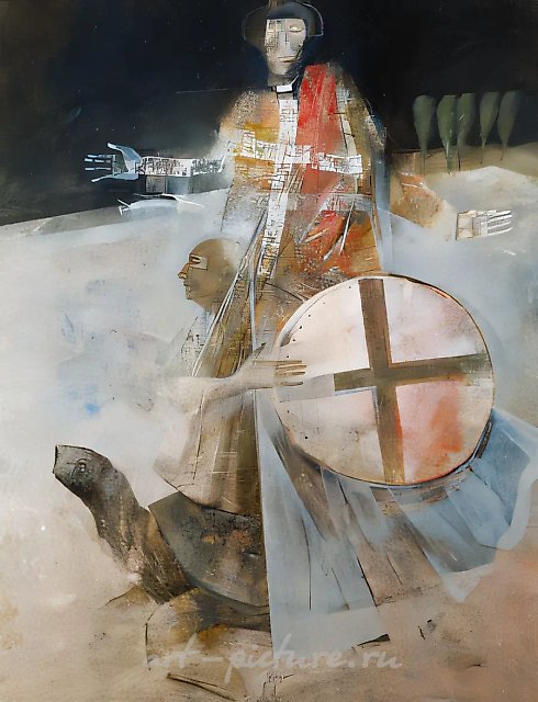 Крестовый поход, 1999, масло на холсте, 180x140