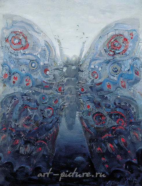 Биен., 1990, холст, масло, 90х70