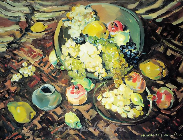 Натюрморт. Фрукты, 1945, холст, масло, 68х88