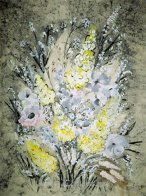 Букет, 1997, холст, масло, смешанная техника, 60х80