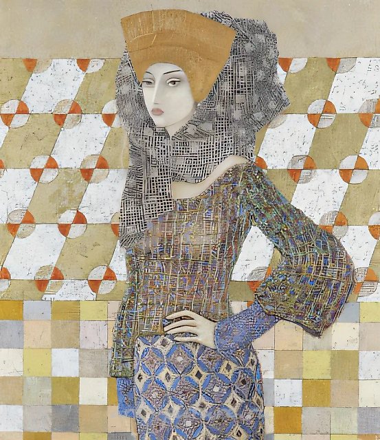Мода, 1999, холст, масло, 85х80