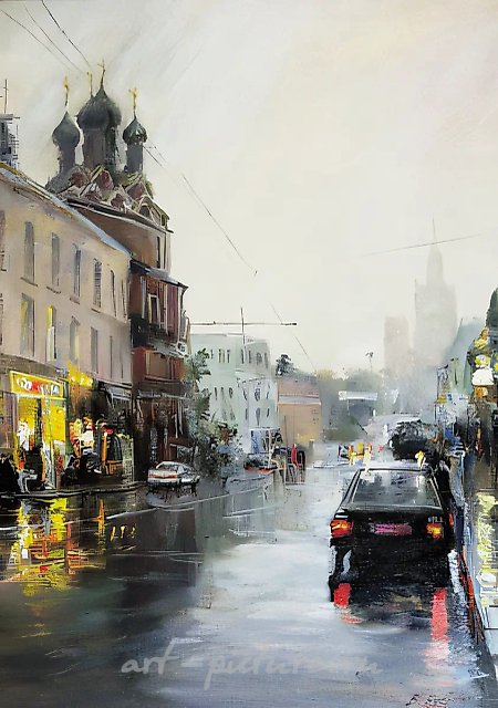 На Таганке, 1999, холст, масло, 70х50