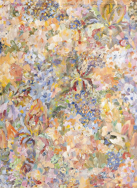 花之呼吸，1998年，布面油画，90×60