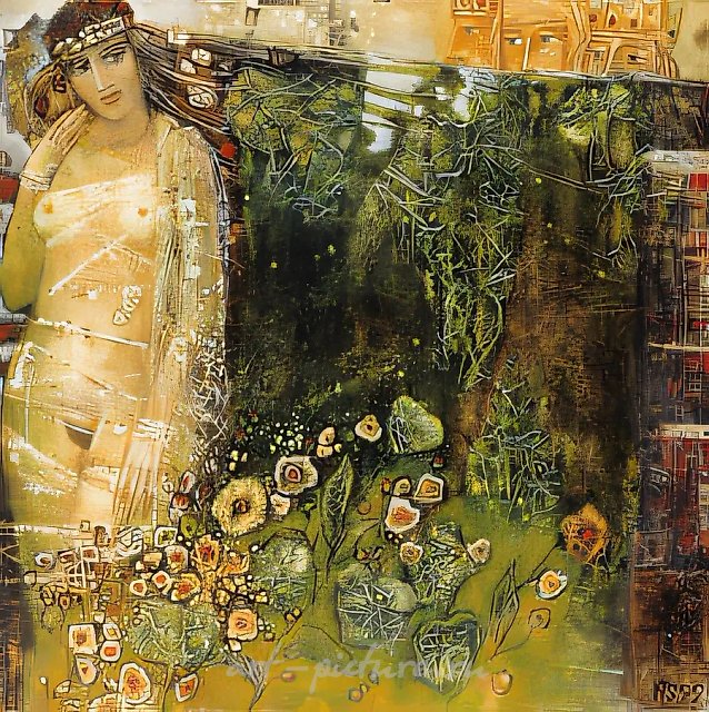 Волосы Венеры, 1999, холст, масло, 120х120
