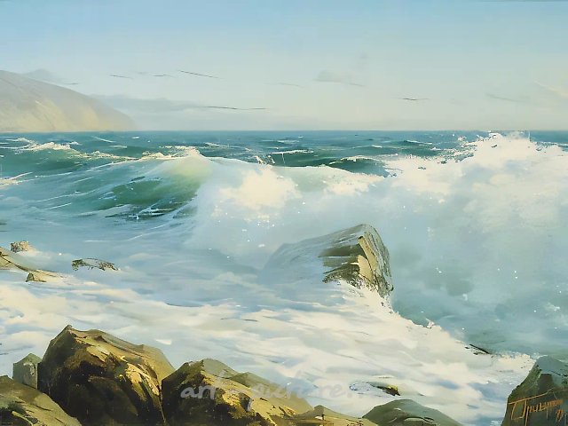 Чёрное море, 1999, масло на холсте, 110x160, $14000. Собственность автора