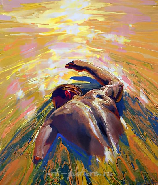 Золотые острова I, 2000, холст, масло, 140x120, $2000. Собственность автора