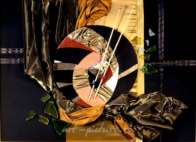 Wind of time, 2000, junk-collage, mixed technique, 60х80, $480