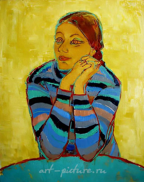 Lubochka., 1973, canvas, oil, 92х73 Author`s property