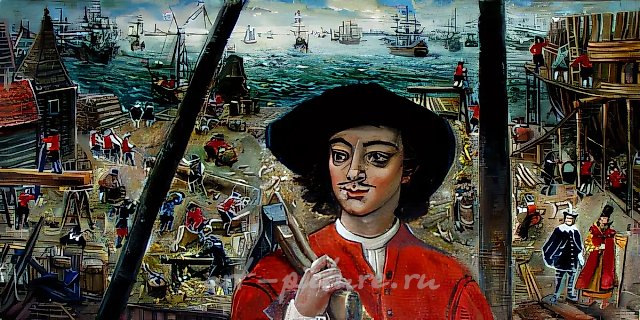 Young days of Peter., 1999, canvas, oil, 122х61 Author`s property