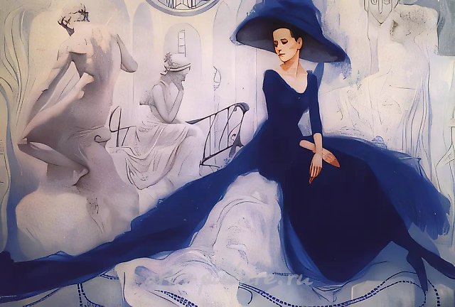 Муза, 1996, холст, масло, 80х120