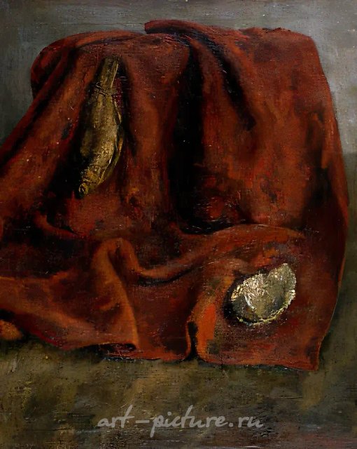 Натюрморт с воблой, 1926, холст, масло, 90х70 Владельцы Рубанов В.И. и Рубанова Е.И.