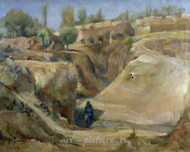 Самарканд. Старый город, 1930, холст, масло, 68х88 Владельцы Рубанов В.И. и Рубанова Е.И.