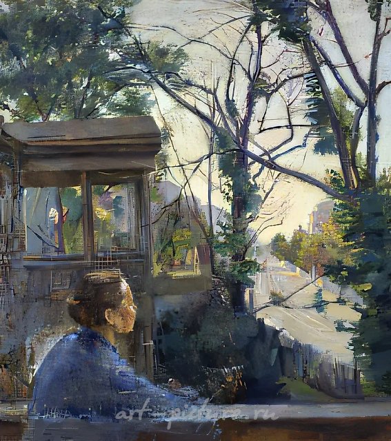 Старая Москва, 1939, холст, масло, 108х95 Владельцы Рубанов В.И. и Рубанова Е.И.