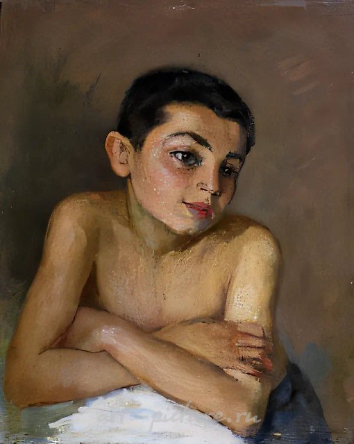 Vilia, 1946, oil on canvas, 44х34 Property Rubanov V.I. and Rubanova E.I.