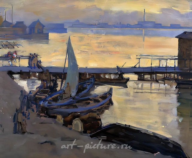 Старое Нагатино, 1960, холст, масло, 78х100 Владельцы Рубанов В.И. и Рубанова Е.И.