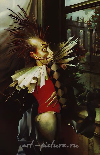 狂欢节取消, 2000年, 综合材料, 80x60. 作者所有